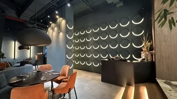 GYPSUM 3D WALL PANEL | COSMIC 0212 + LED MEDIUM