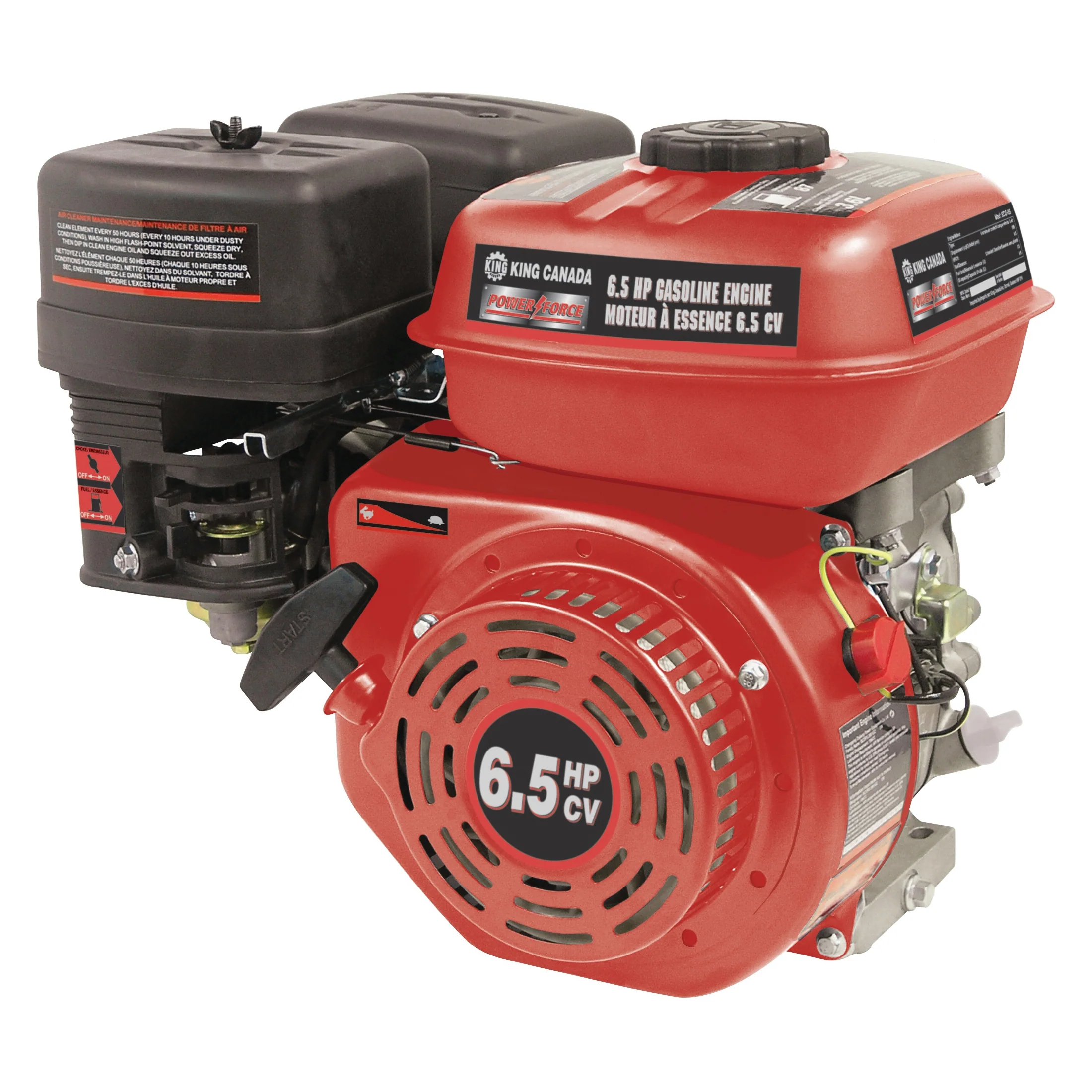 King Canada KCG-65  ~  Engine Gasoline 6.5 Hp 4-Stroke