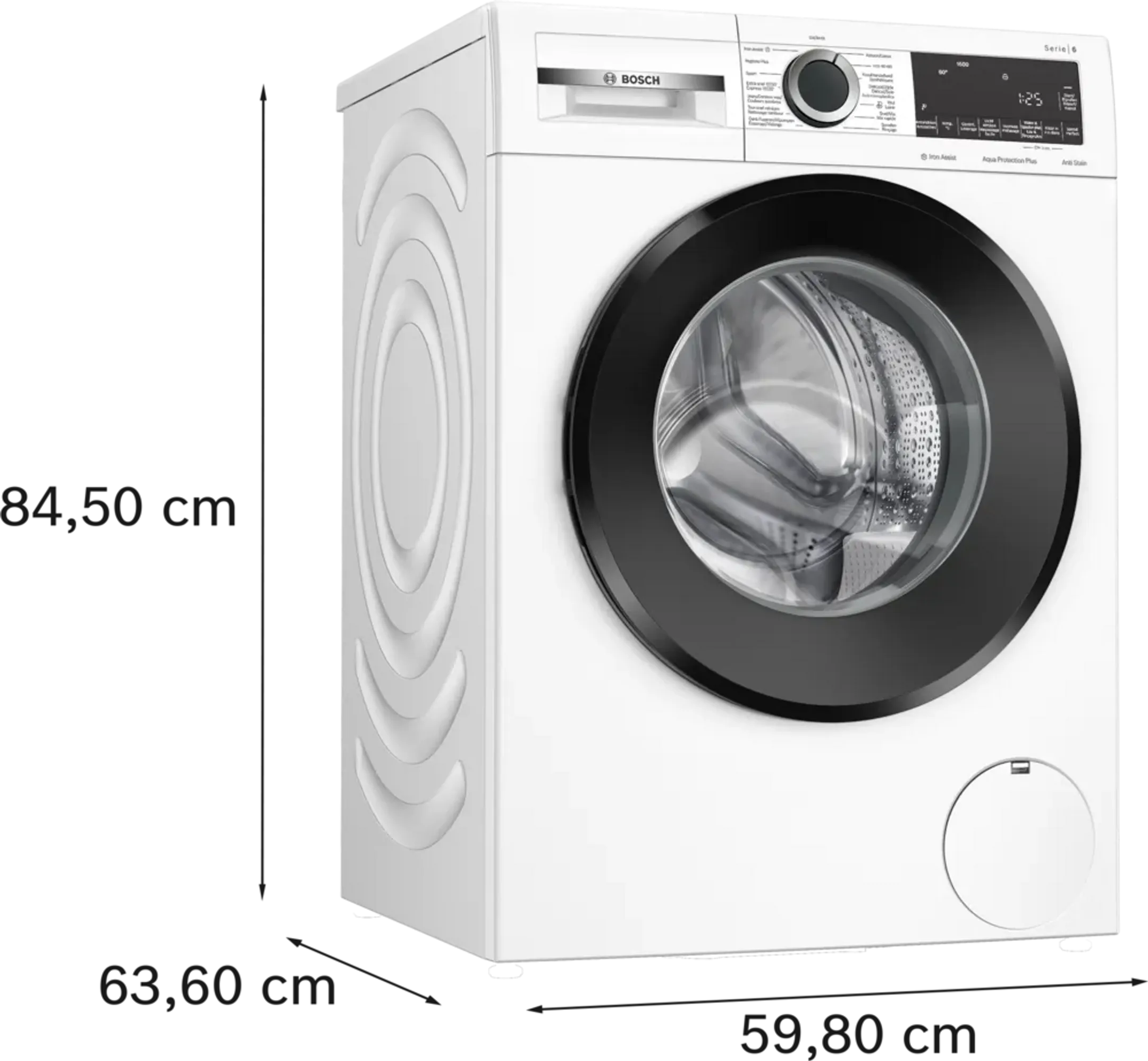 Bosch Wasmachine WGG246ZPFG Serie 6 Iron Assist 9 kg