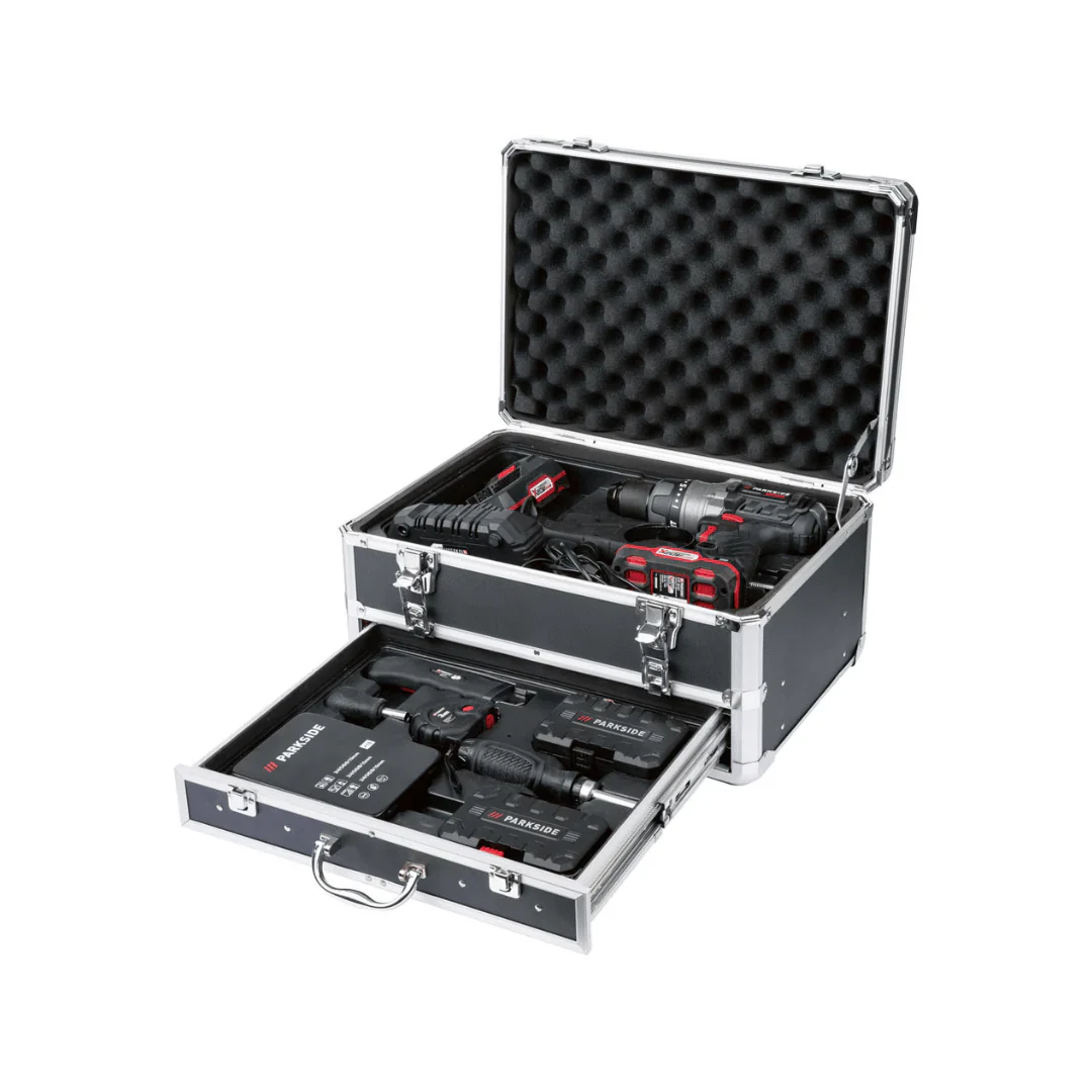 2026 Taladro Percutor Inalámbrico PARKSIDE PERFORMANCE con Accesorios »PSBSAP 20-LI B2«, 20 V