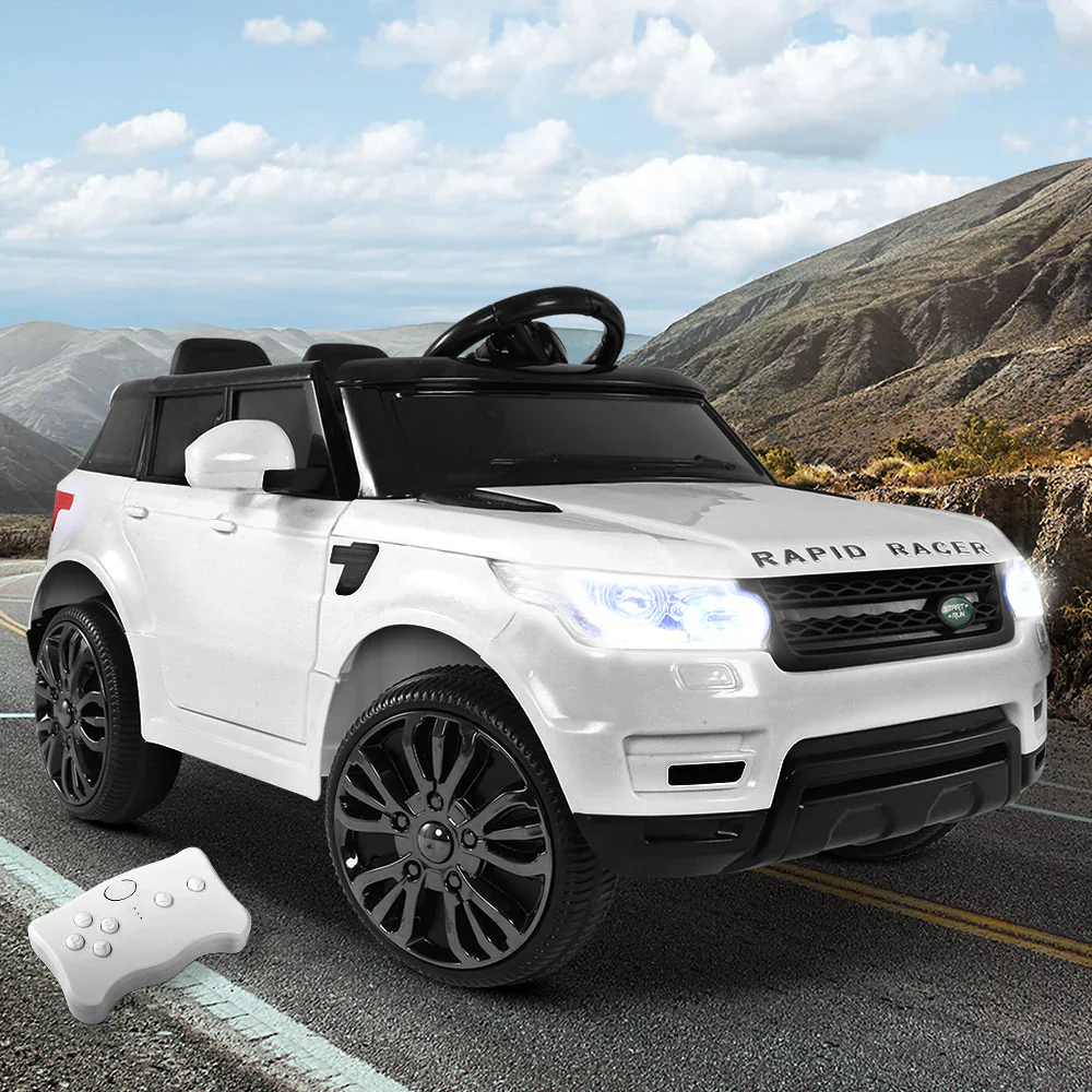 Gyerek Elektromos Járgány SUV Range Rover-ihlette Autó Távirányítós 12V Fehér