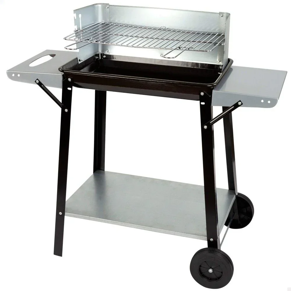 Barbacoa Carbón Portátil Con Parrilla 4 Alturas Aktive