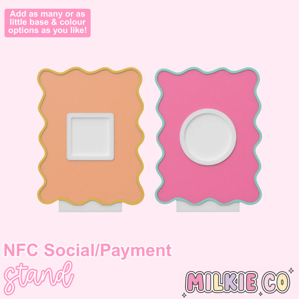 NFC Stand: Small Wavy Rectangle