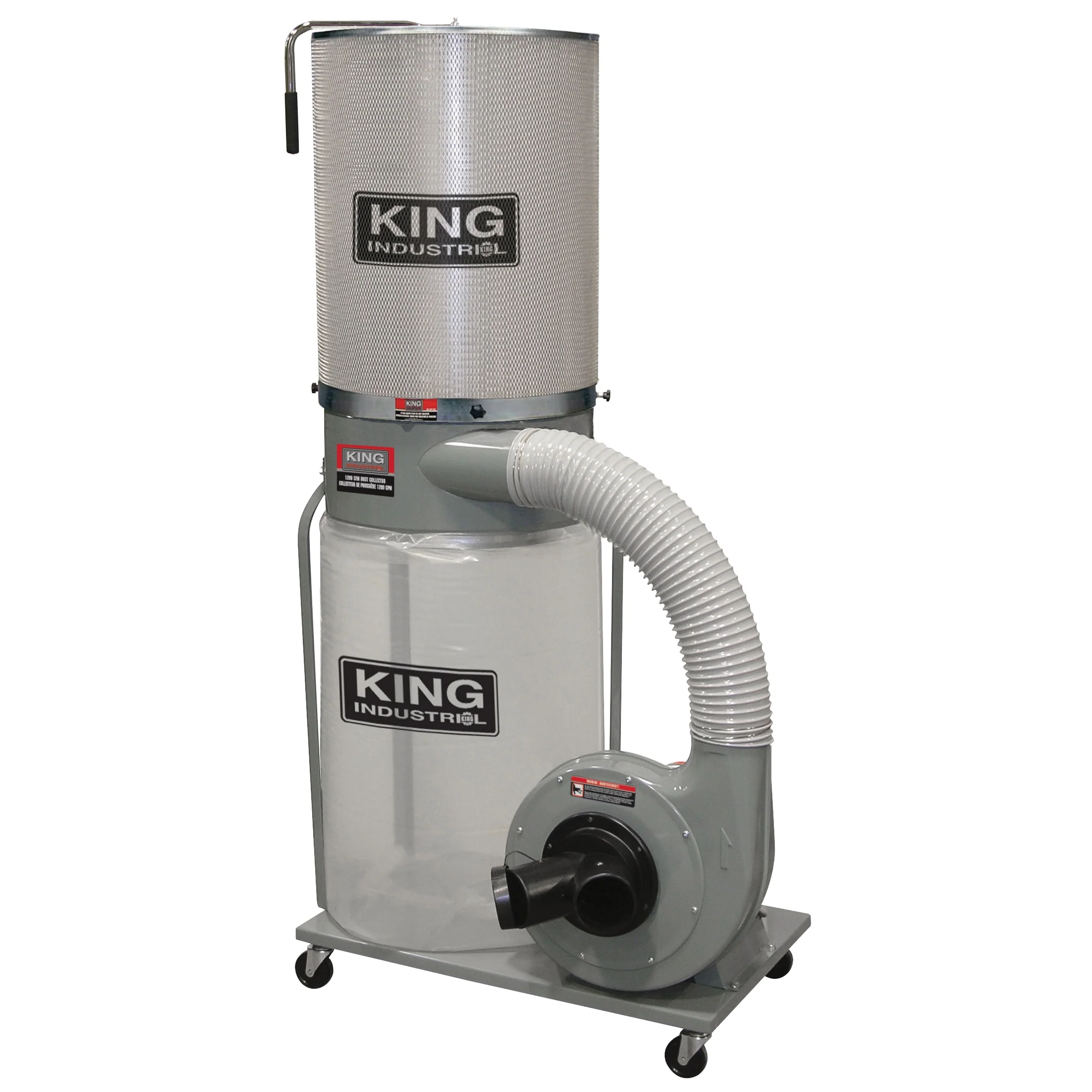 King Canada KC-3105C/KDCF-3500  ~  Dust Collector 110/220V 1200Cfm With Canister Filter