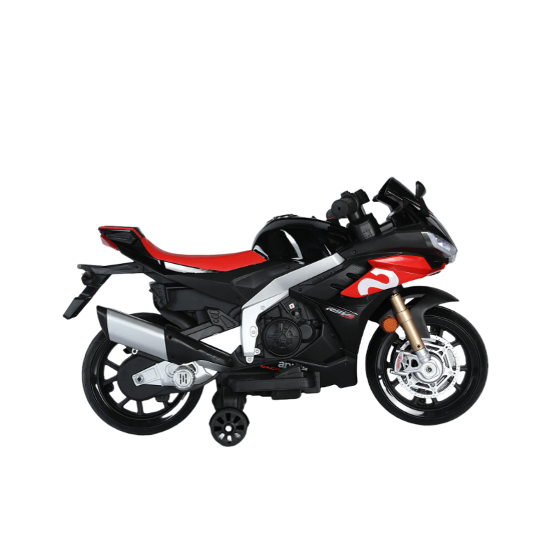 Moto Elettrica per Bambini 12V con Licenza Aprilia RSIV Small Nera