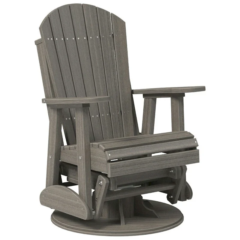 Poly Lumber Adirondack Swivel Glider Chair