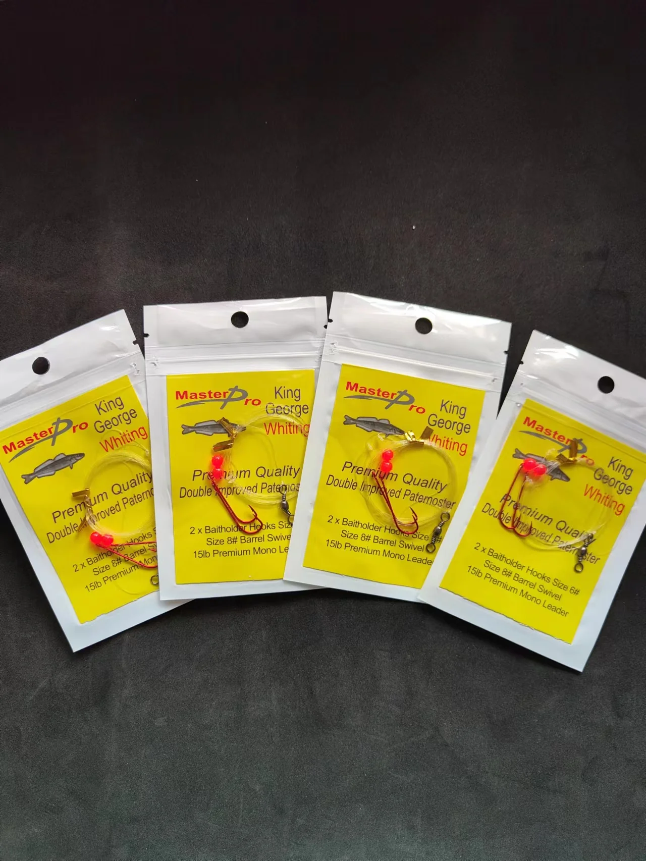 4 x Custom Designed King George Whiting Rigs Fishing Tackle 6#