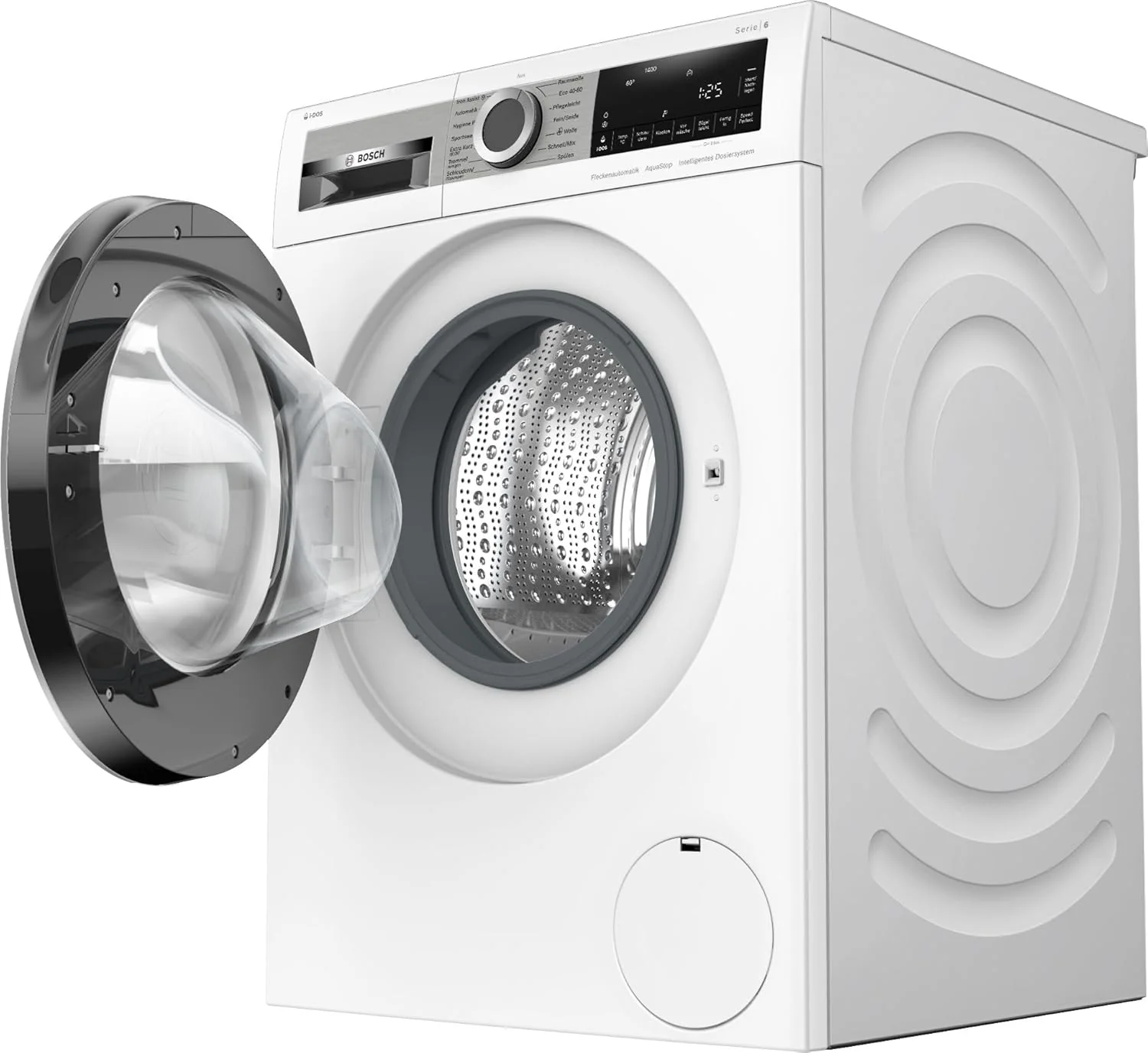 BOSCH WAN28127 Waschmaschine Serie 4, Frontlader mit 8kg Fassungsvermögen, 1400 UpM, Iron Assist, Active Water Plus, EcoSilence Drive, Speed Perfect, Weiß, 60cm
