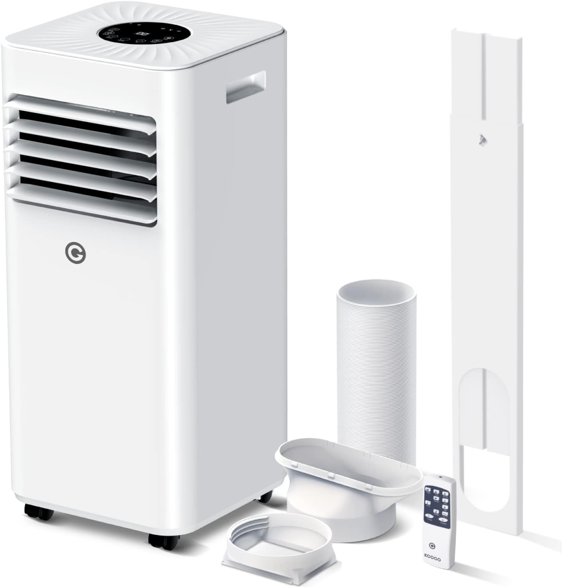 Air Conditioning Unit Portable Air Conditioner 9000 BTU 4-in-1 Dehumidifier,Cooling Fan with 2 Speeds,Digital Display & Remote Control,Window Kit,24 Hour Timer for Room Up to 269sq.ft 1 - Online Shop