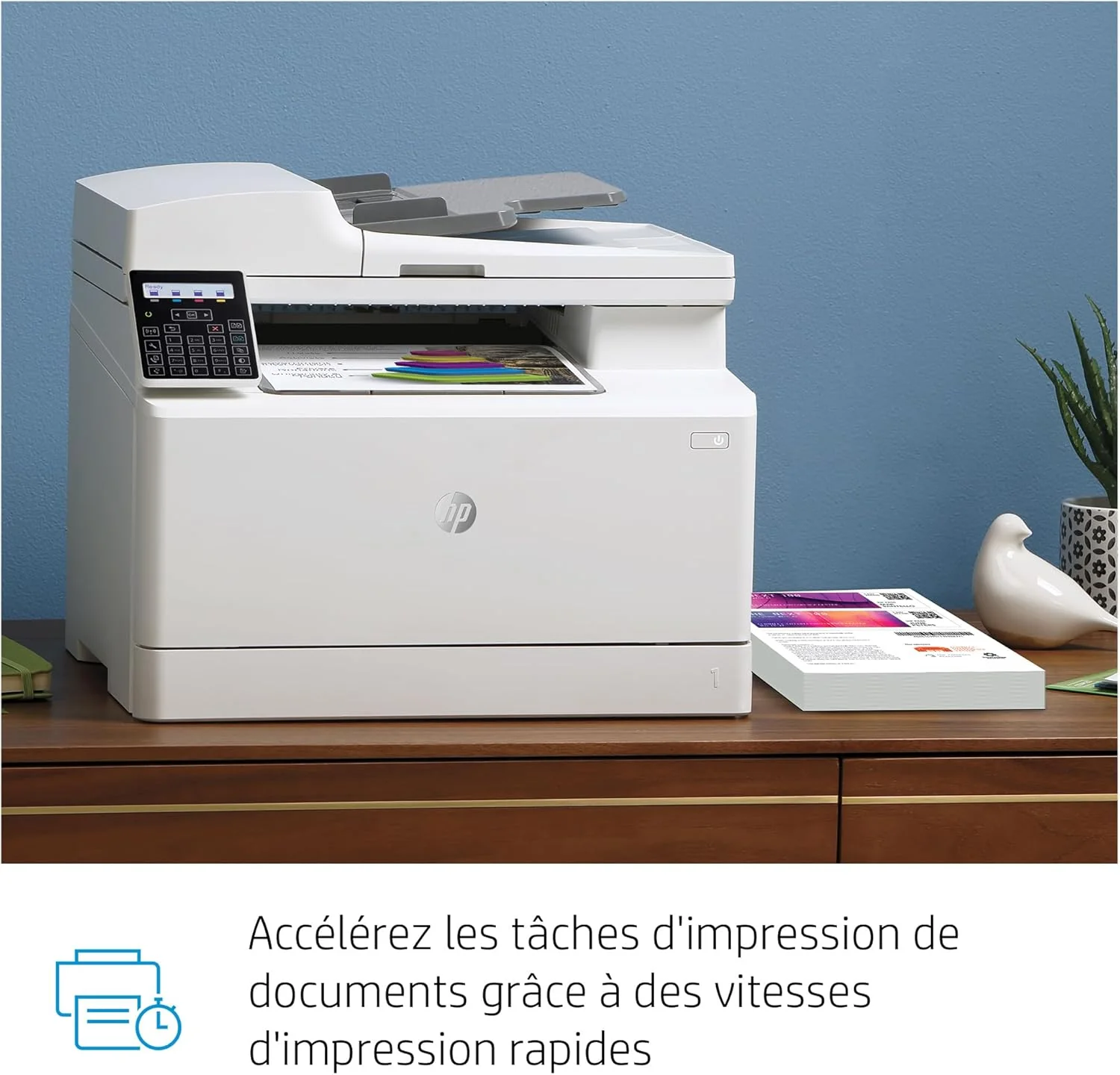 Stampante laser multifunzione a colori HP Color LaserJet Pro MFP 3302fdwg, Fax, Stampa automatica fronte/retro, Touchscreen, Wi-Fi, Ethernet, USB, HP Wolf Pro Security