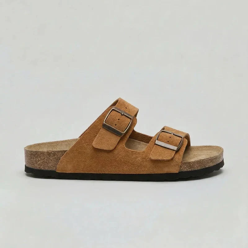 Unisex Double-Strap Sandals Adjustable Buckle Design