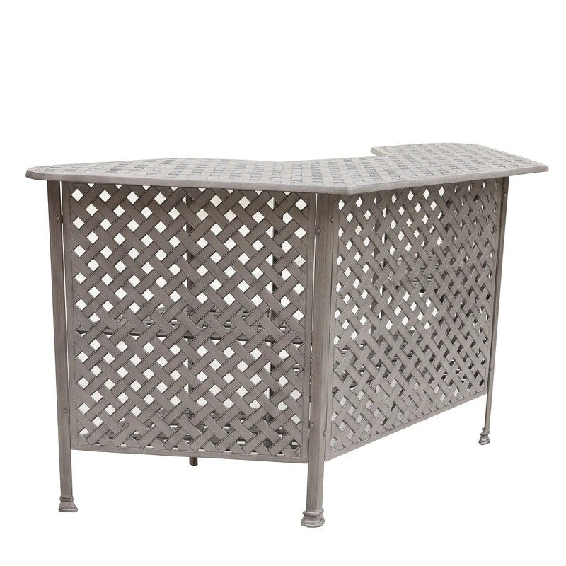 Aged Bronze Aluminum Party Bar Table