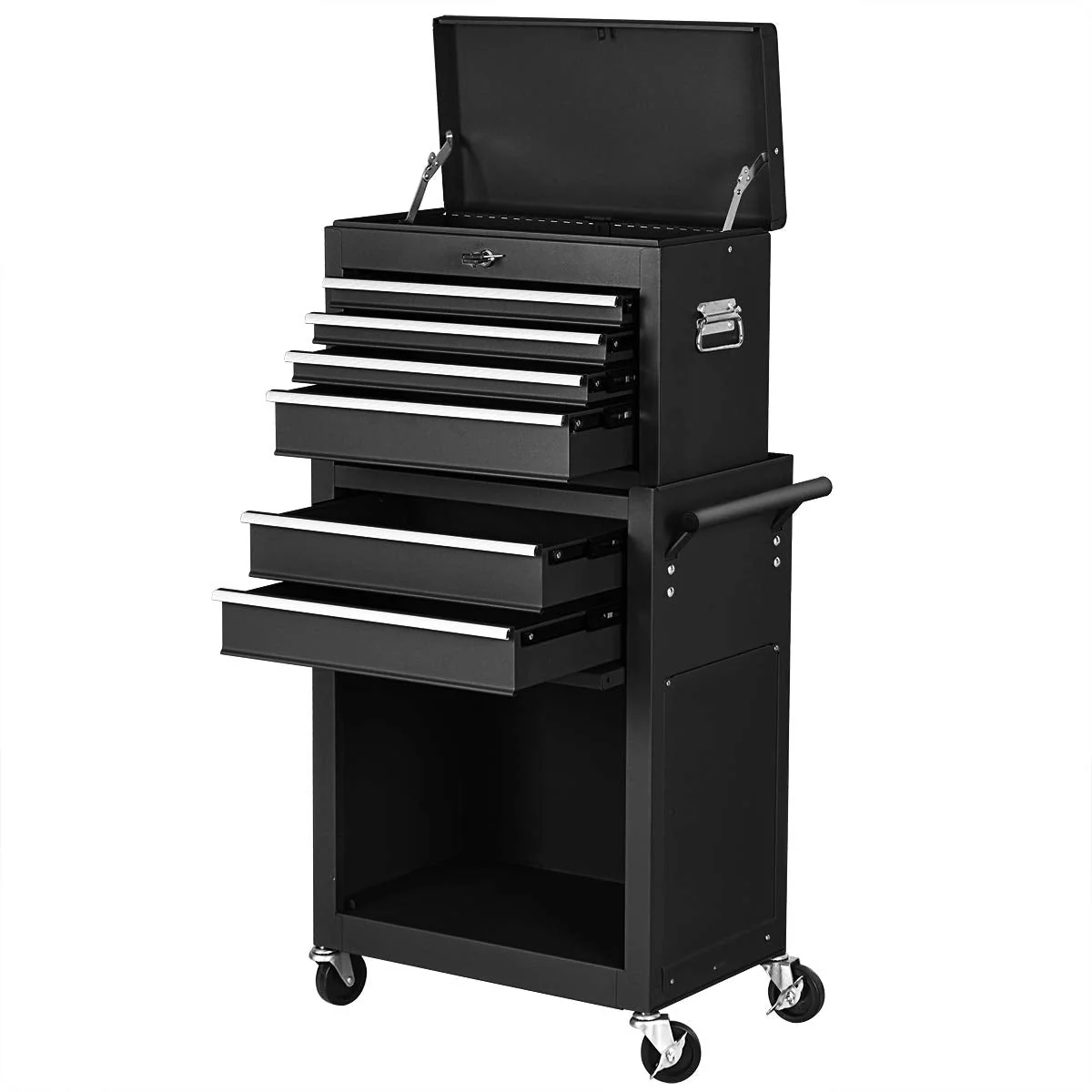 2PCS Rolling Tool Chest, 6-Drawer Toolbox Set of 2