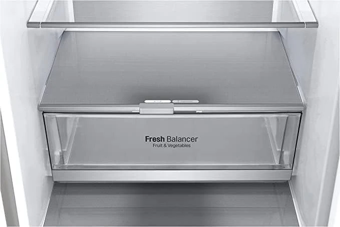 LG GBV22NCCEP Kühl-/Gefrierkombination – Smart Inverter Compressor, Total No Frost, Modern Flat Door Design, Matt Schwarz Metallic, Energieeffizienz A
