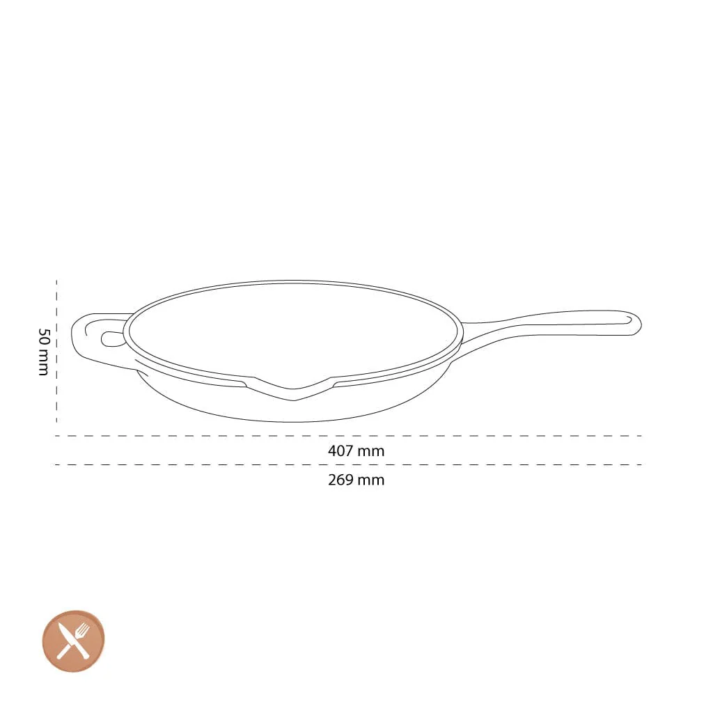 Le Creuset - Padella Signature rotonda Nero opaco 23 cm
