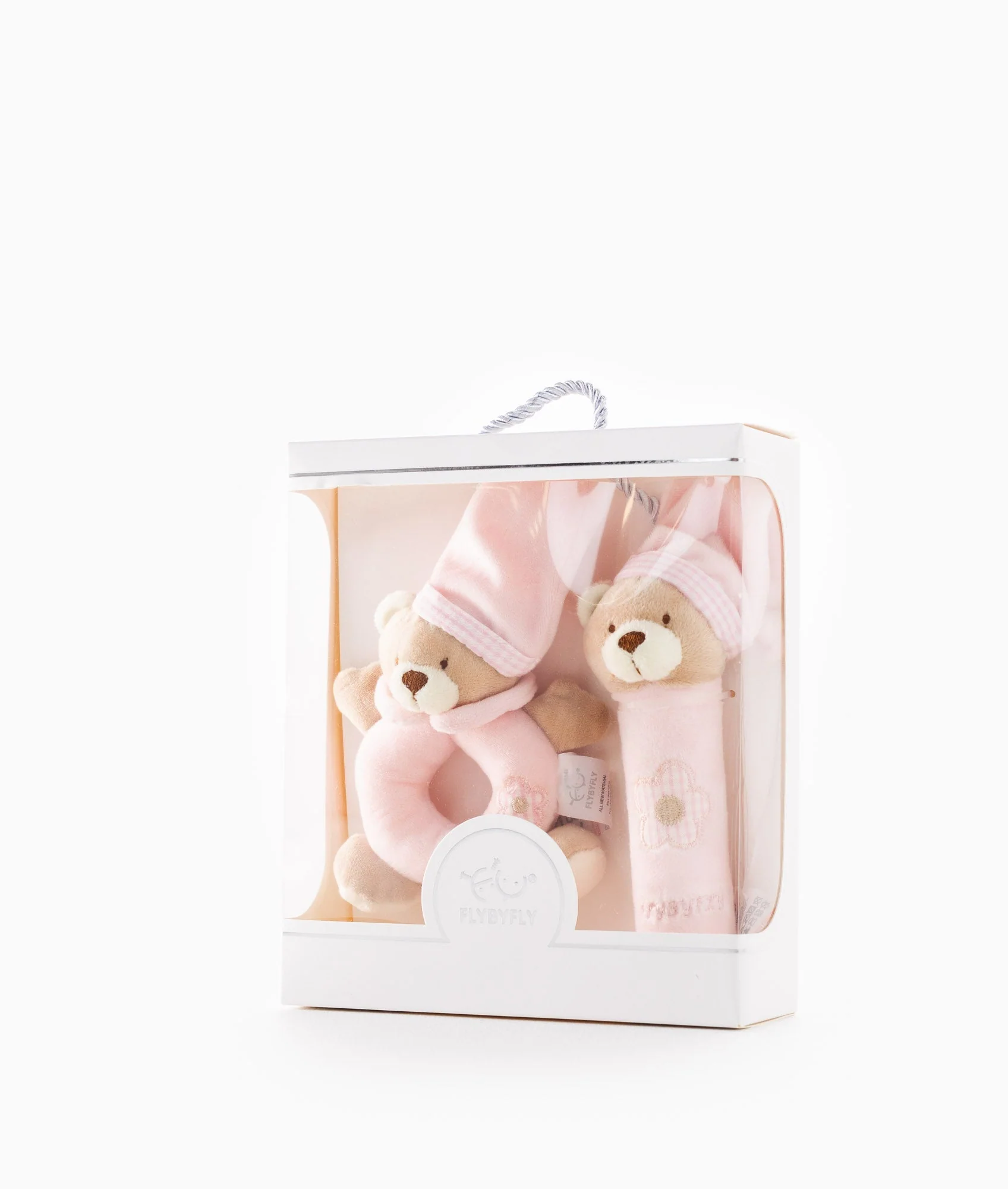 Bear Squeaker & Rattle Set | Pink
