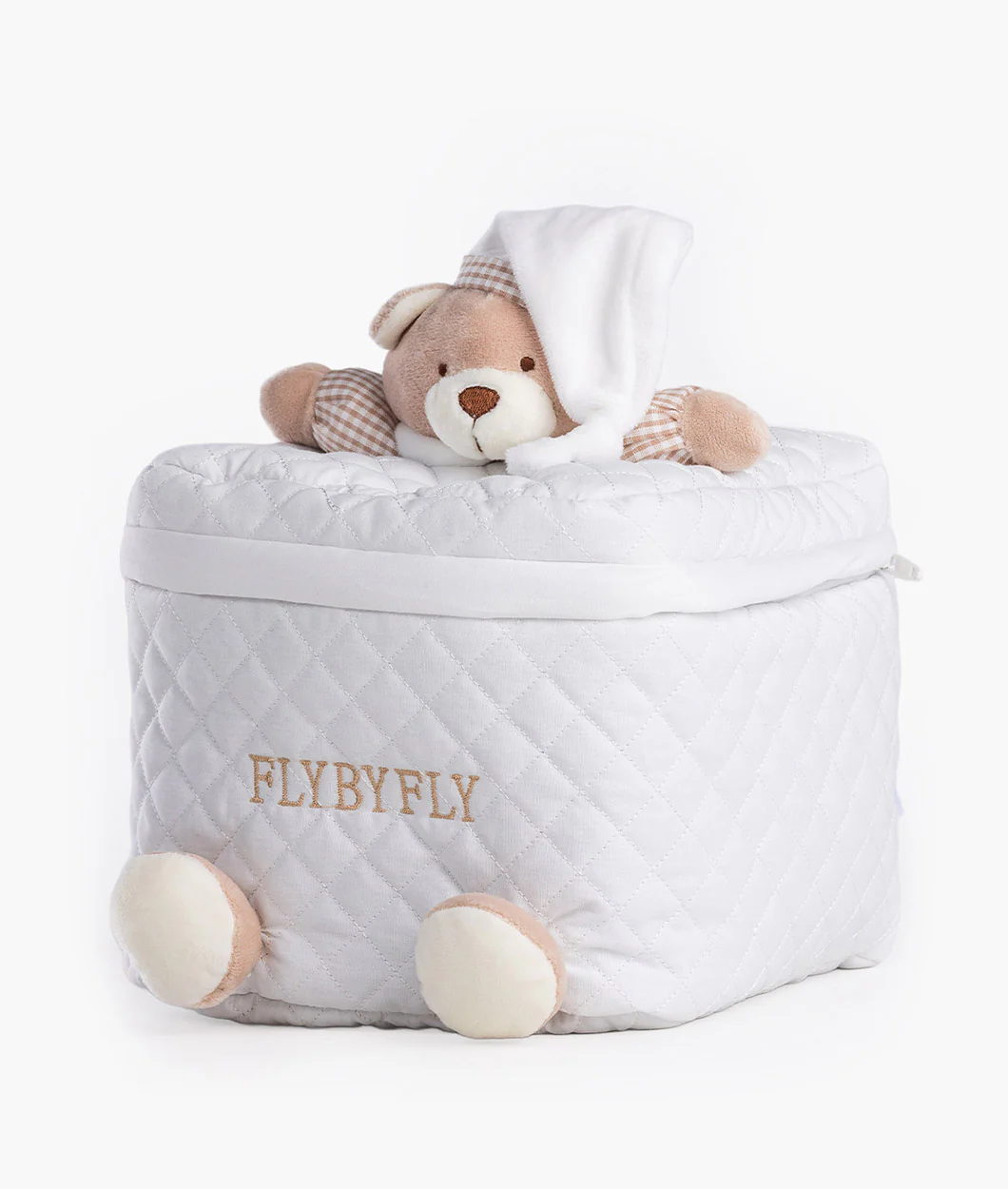 Baby Storage Bag | White & Beige