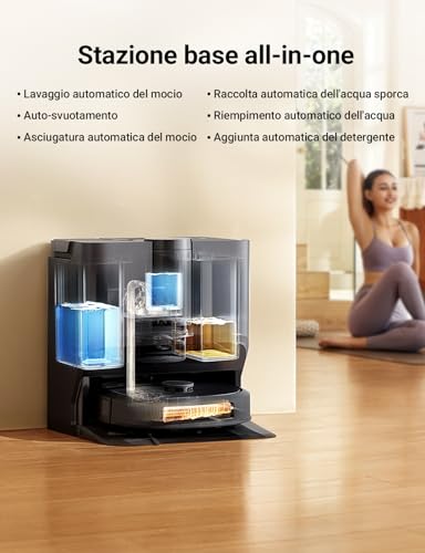 Aspirapolvere Lavapavimenti Rilevamento Autopulente Asciugatura
