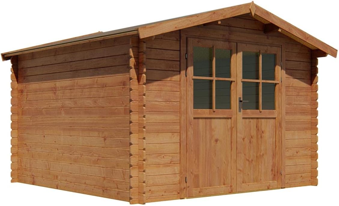 Venta-Unica - Wooden garden shed treated with autoclave 8.8 m≤ 28 mm thick - HORTUSA