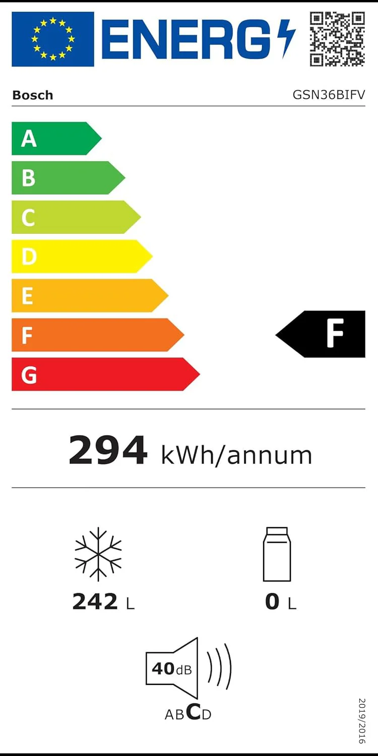 Bosch GIV11ADC0 Serie 6 Congelatore da incasso, 95 kWh, anno, 70 l, LowFrost, FreshSense, 72 x 56