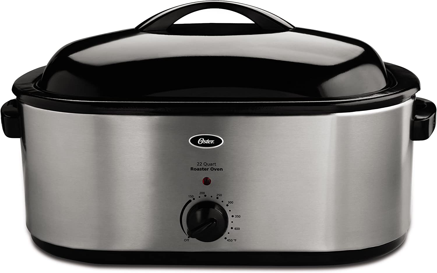 Oster 22-Quart Stainless Steel Roaster Oven with Temperature Control and Removable Rack
