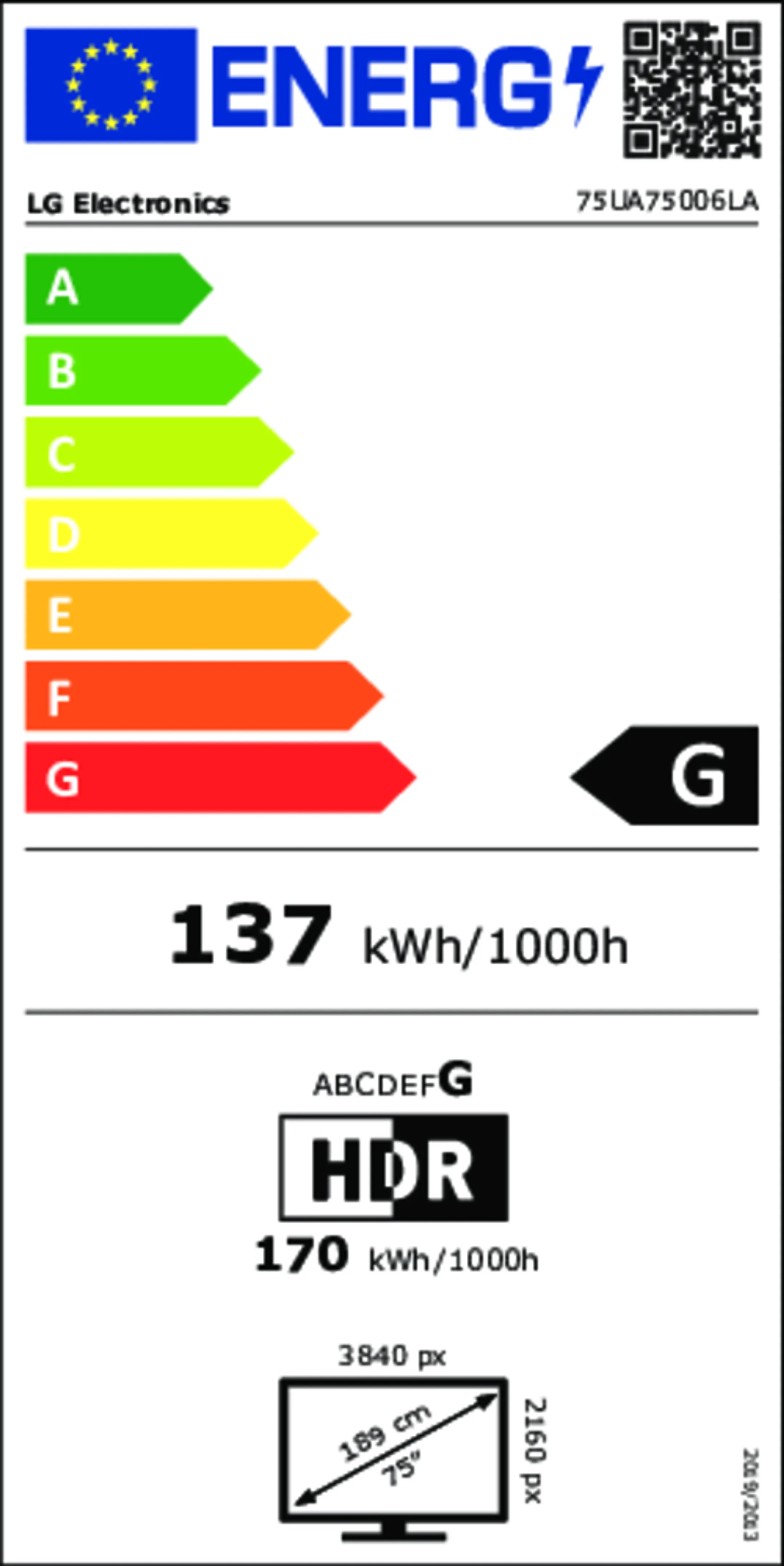 LG LED TV 4K 75UA75006LA (2025) - 75 inch
