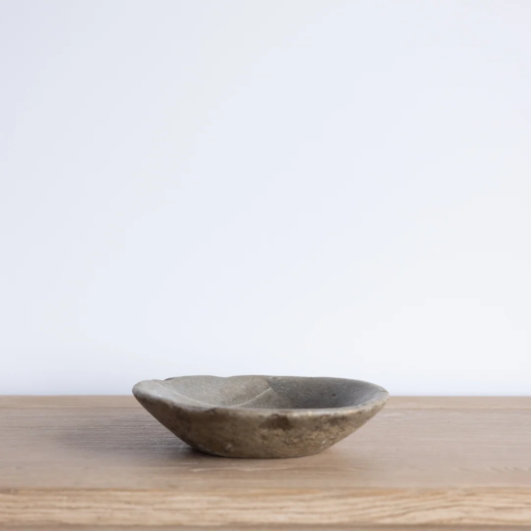 Vintage Grey Marble Bowl