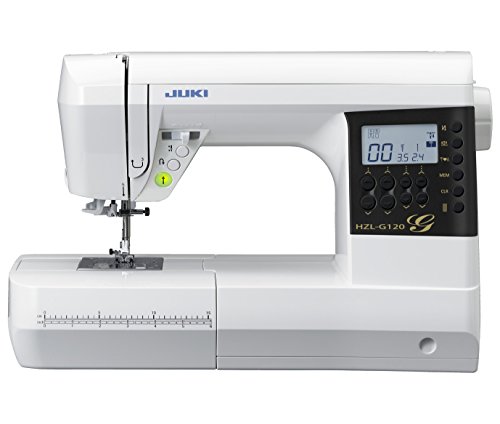 JUKI HZL G120 Macchina da Cucire Elettronica, Metallo, Bianco, 44,5 x 22,3 x 29,2 cm : Casa e cucina
