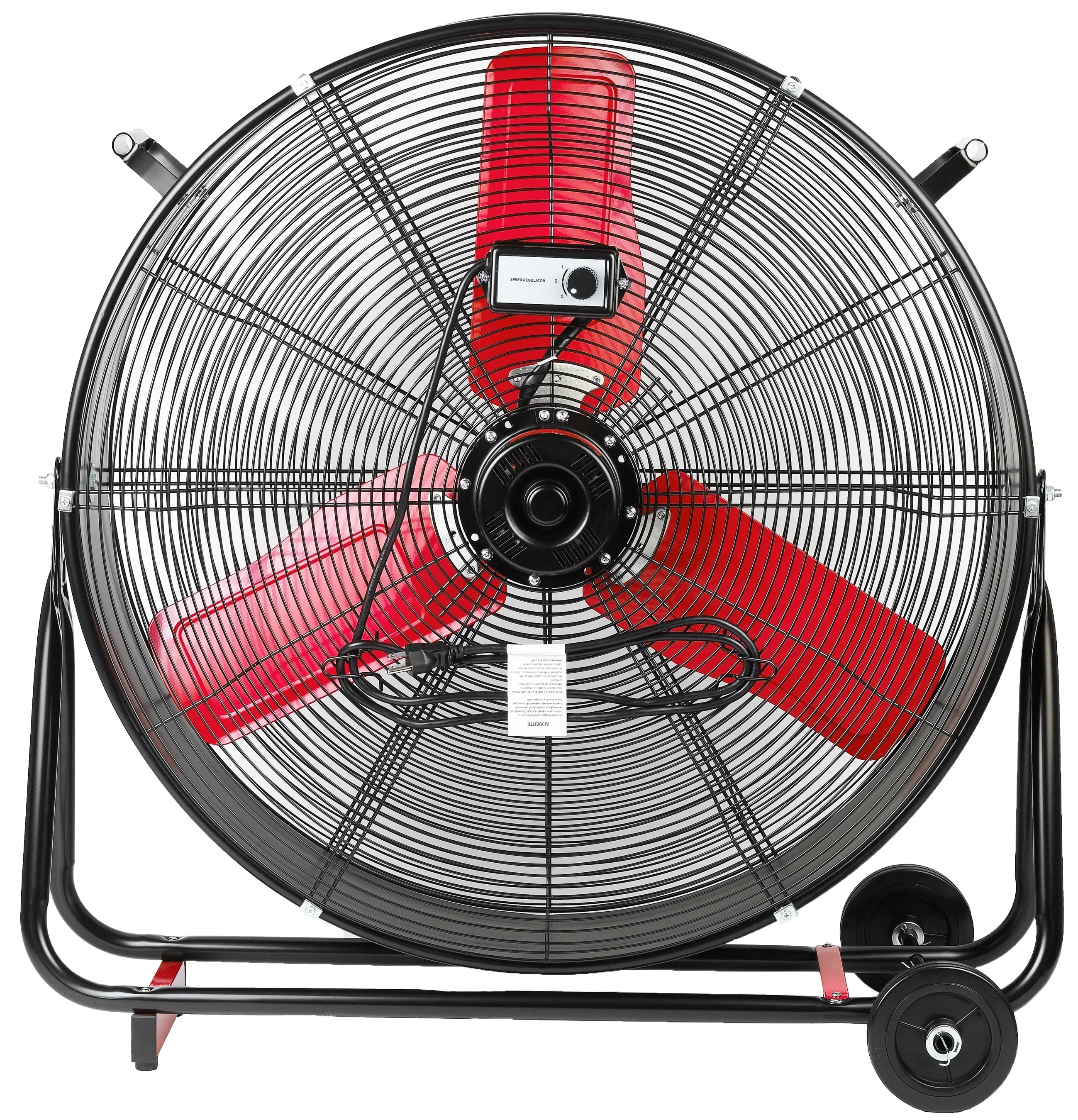 Hyper Tough New 30 inch High Velocity Tilted Drum Fan Red & Black