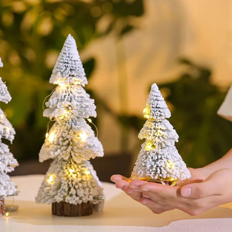 FLOCKCEDAR – Mini Vilt Cedar Kerstdecoratie voor feestelijk ontwerp