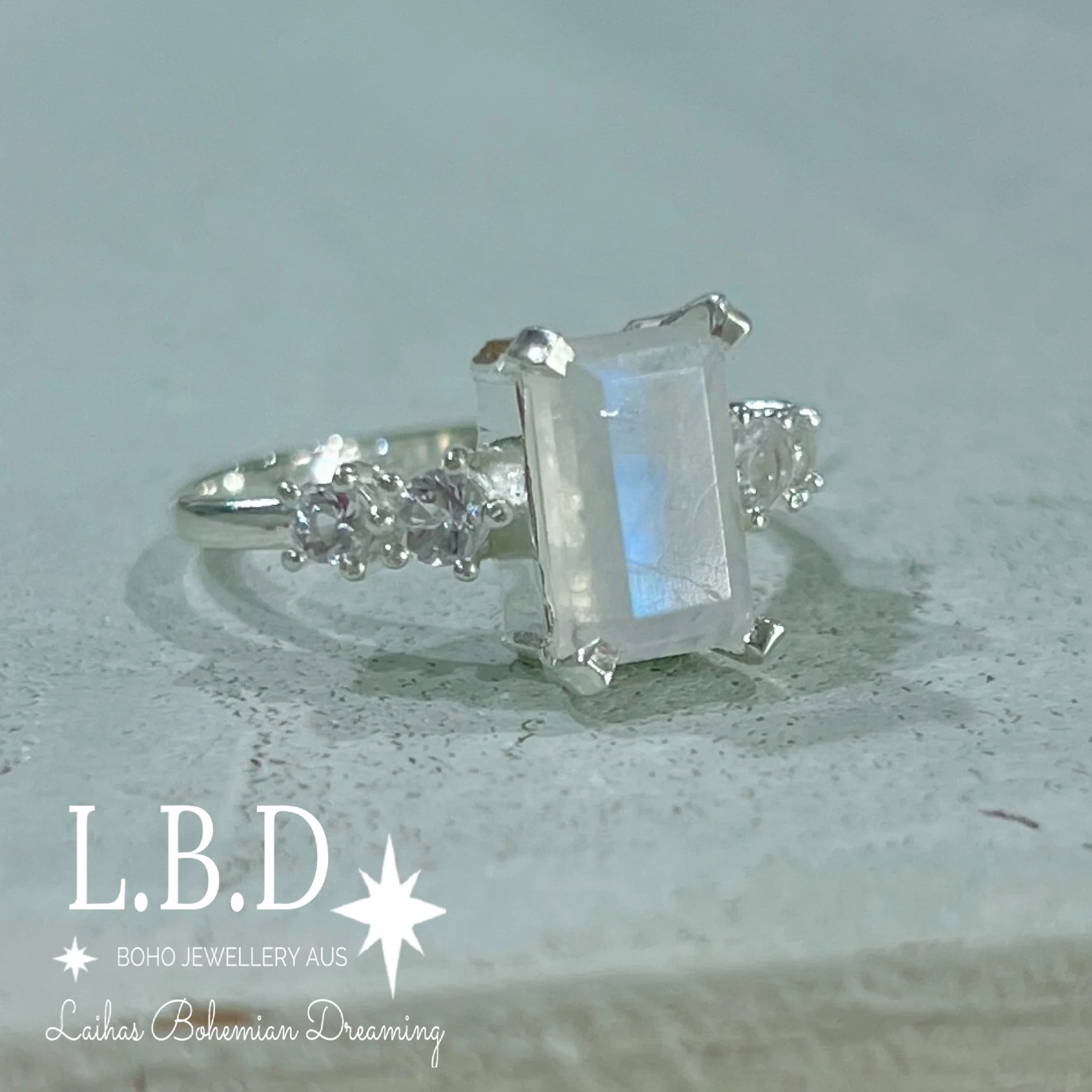 Moonstone Ring- Eternal Love