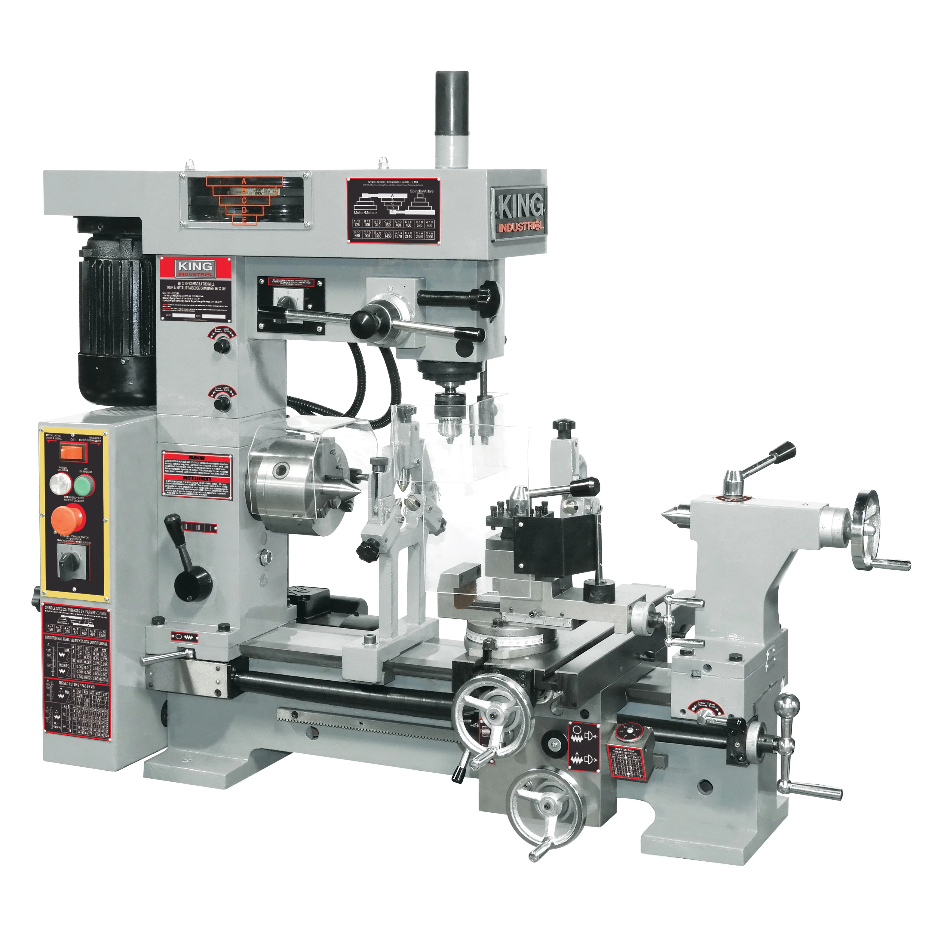 King Canada KC-1620CLM  ~  Lathe/Mill Combo 16 Inch x 20 Inch 110V