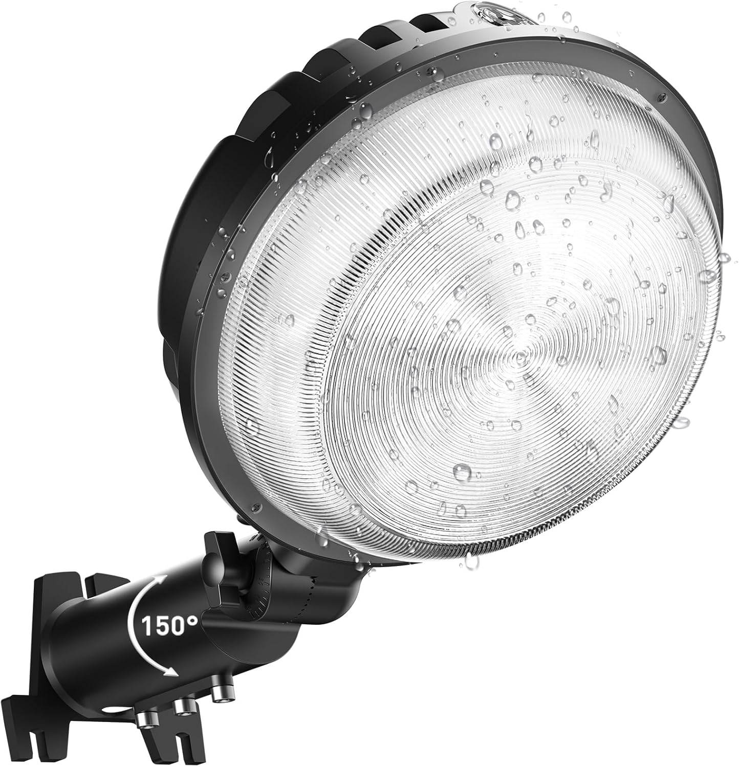 2 Stück LED Scheunenlichter, 150 W 20000 lm Terrassenbereichsleuchten, Außenbeleuchtung mit Fotozelle 6500 K, Winkel verstellbar, IP66 wasserdichte Straßenlaternen für Sicherheit