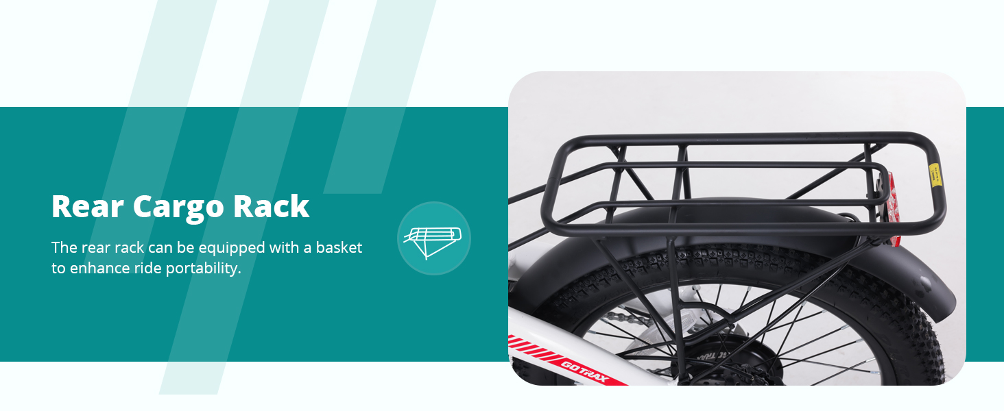 ebike with rear cargo rack
