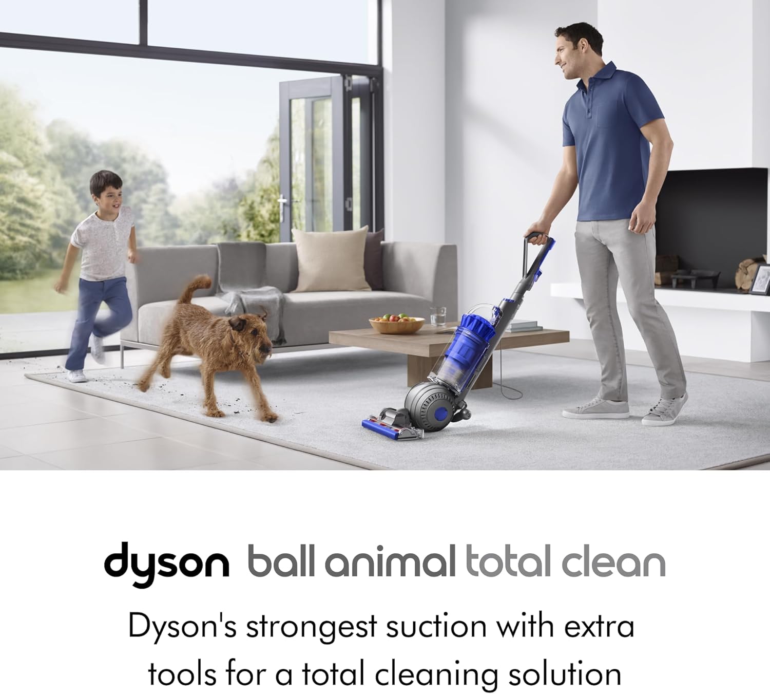 Dyson Ball Animal Total Clean Upright Vacuum, Corded, 290AW, Self-Adjusting Cleaner Head for All Floors, Homes with Pets