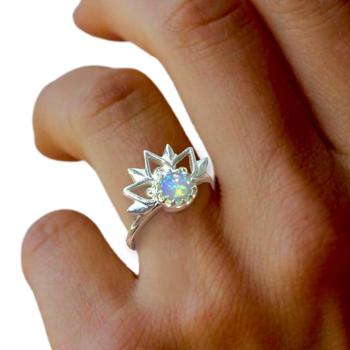 Laihas Boho Inflorescence Opal Ring