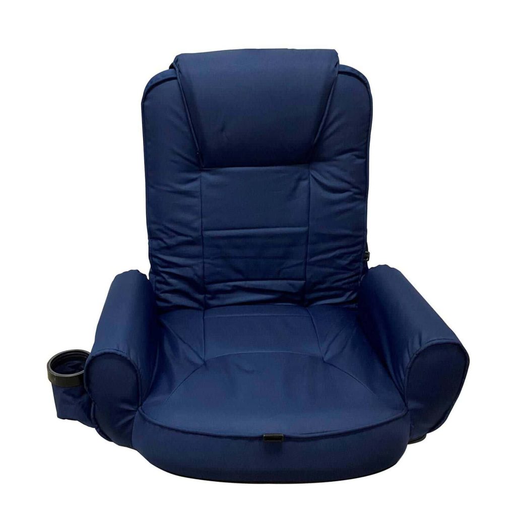 Scaun portabil WEST MARINE cu spătar înalt, cotiere și buzunare, material rezistent la UV și hidrofug