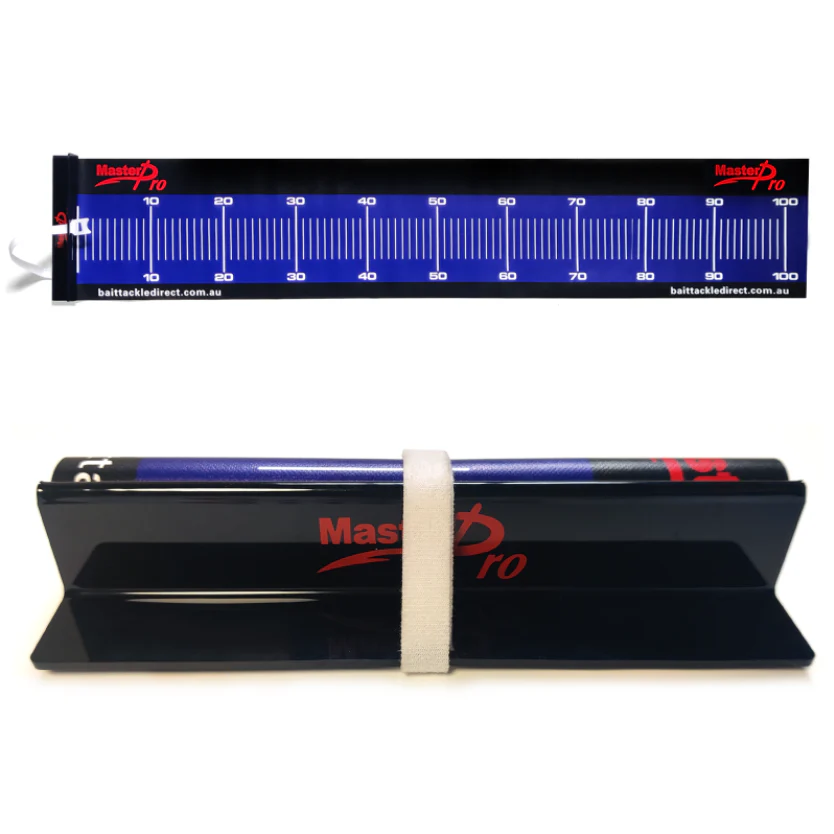 MASTERPRO Fish Ruler (100x30cm) & Dual-Sided Cleaning Rag (30x60cm) Combo �C Essential Kit for Aussie Anglers