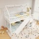 Twin Over Twin Bunk Bed with Slide and Staircase