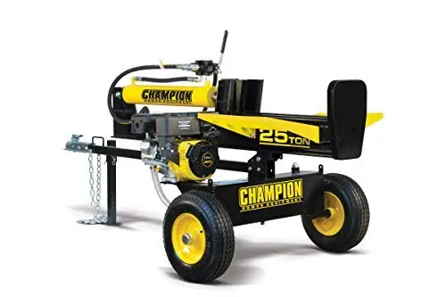 Champion Power Equipment-100251 Despicător de lemne pe gaz orizontal/vertical cu fascicul complet, 25 de tone, cu revenire automată