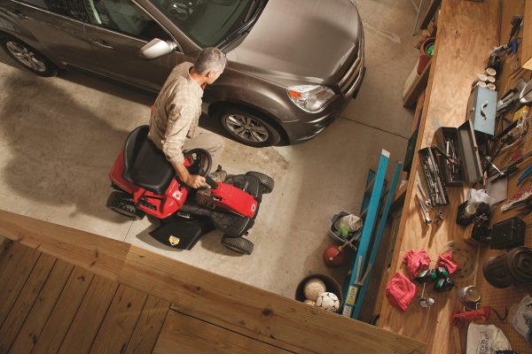 Troy-Bilt TB30 382cc 6-Speed Riding Lawn Mower, Remanufactured, Compact Design, Adjustable Height