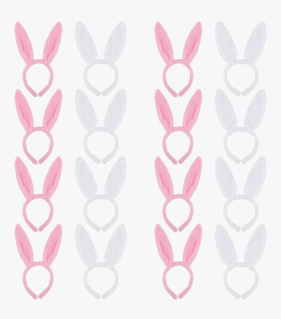 Pink /White Bunny Ears Bulk 9295