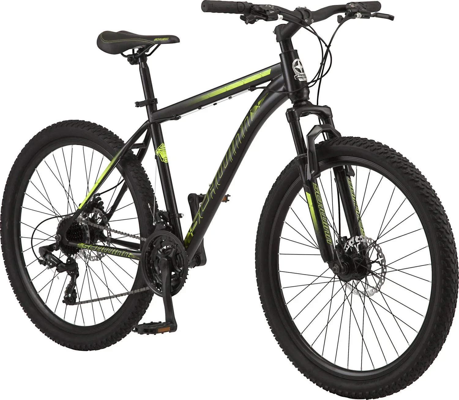 Mountain bike. 26-inch wheels. 21 gears. Men's model. Black.