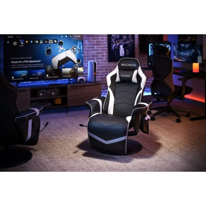 Gaming Recliner - Reclining Gaming Chair with Footrest