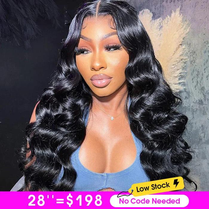 Bleached Knots 30inch Long 4X4 Pre Cut HD Lace Wigs Glueless Human Hair Wig
