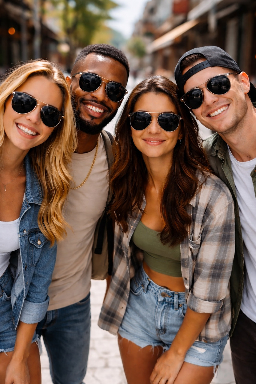 Mixed Aviator 2 Style Sunglasses 1102D