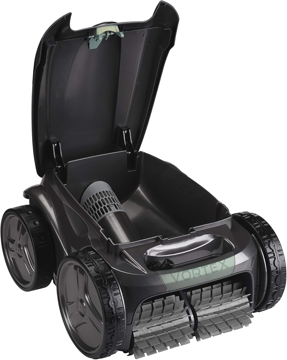 Zodiac Vortex AV35050 Robot nettoyeur autonome pour piscines jusqu’à 12 x 6 m, Nettoie le fond, les parois et la ligne d’eau et avec charriot, couleur gris
