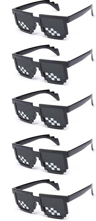 Pixel Sunglasses Black Frame Black Lens  7314