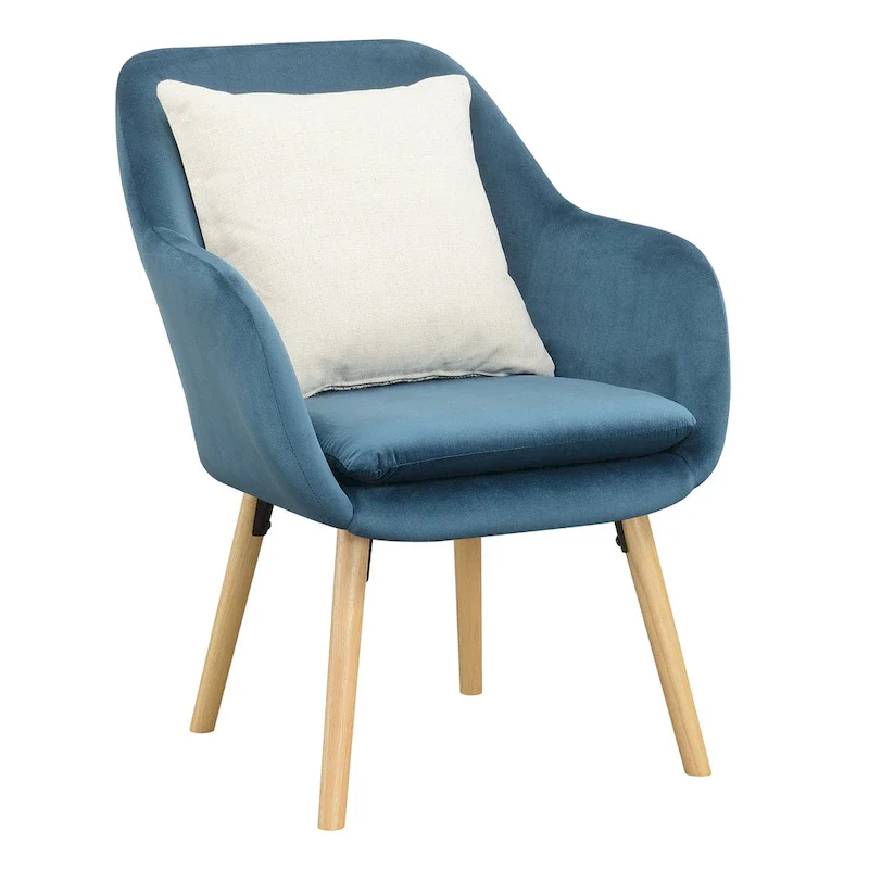 Convenience Concepts Take a Seat Charlotte Wingback Upholstered Accent Armchair