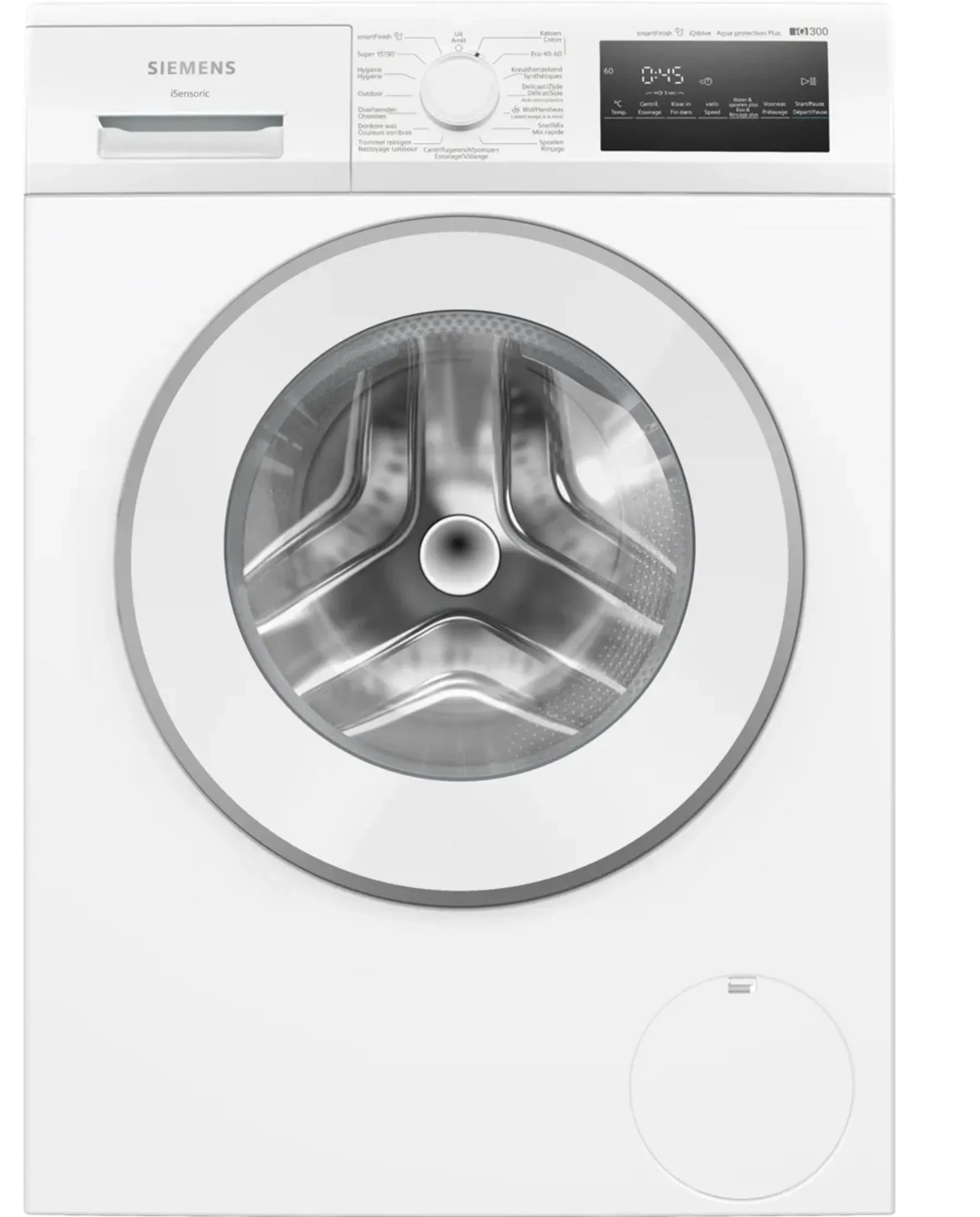 Siemens Wasmachine WM14N27BFG iQ300 smartFinish 8 kg